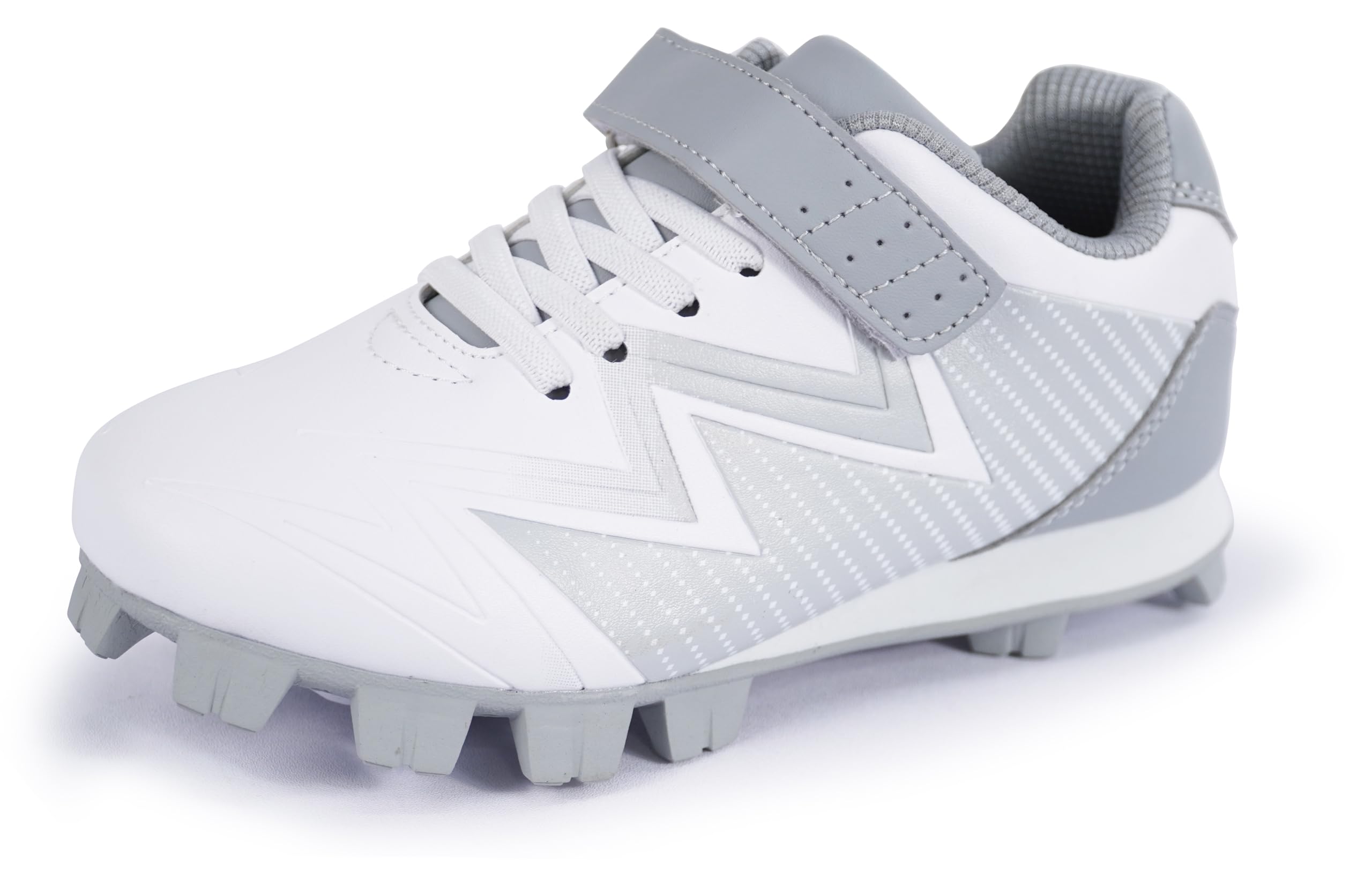 Photo 1 of Sooneeya Kid's Low Top Lightweight Comfortable Turf Softball Shoes Grey Size 2.5 M US Little Kid