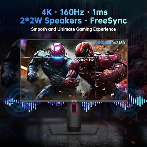 KTC 27 Inch 4K Mini LED Monitor, Fast IPS, HDR1000 160Hz 144Hz