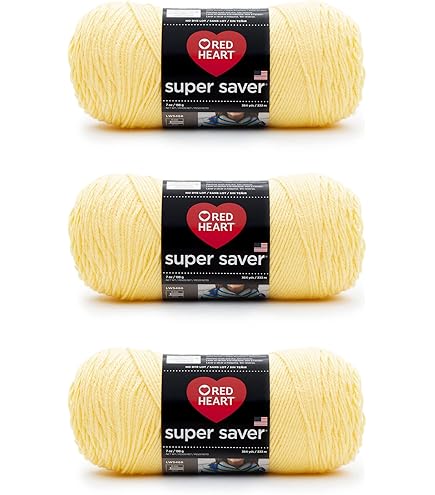 Amazon.com: Red Heart Super Saver Jumbo Bright Yellow Yarn - 2