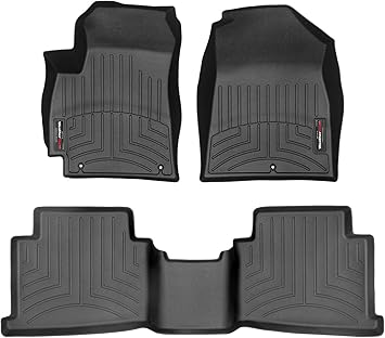 Amazon Com Weathertech Custom Fit Liner Floor Mats For 2021 Kia Seltos Full Front Rear Row Set Black Liners Automotive