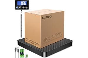 KUAIVO Shipping Scale, 440 lbs/0.35oz High Accurate Digital Postal Scale with Hold/Tare Function, Shipping Scale for Small Business, Packages, Home Use, Luggage, Battery & Charging Cable Include