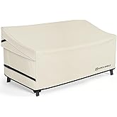 Porch Shield Waterproof Outdoor Furniture Sofa Cover – Patio 3-Seater Couch Cover 77W x 35D x 35H inch, Beige