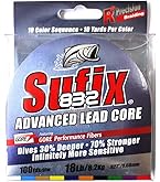 TUF-LINE Lead Core LC15100 - Ligne De Traîne Plombée 15 Lb - 100 Yards (Neuf)
