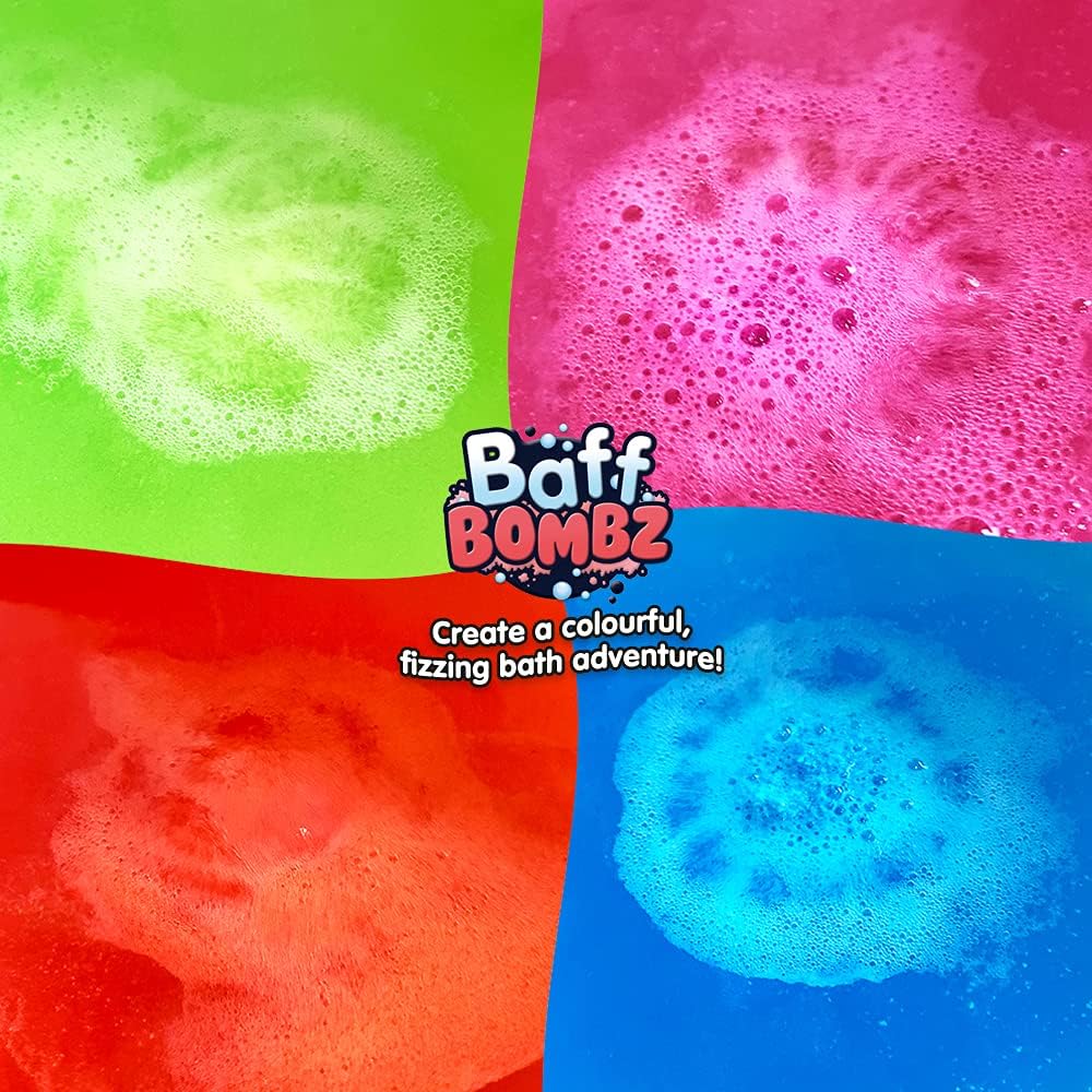 ZIMPLI - 20 x Baff Bombz Mega Pack, Create a colourful, fizzing, bathtime adventure, Bath Bomb Fizzers Gift Set, Birthday Gift for Kids - Image 3