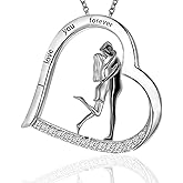 UYBNRK Hug Love New Mom to Be Gift Mommy of an Angel Necklace Miscarriage Memorial Gifts Sterling Silver Sunflower Mama Father Daughter Necklace Pink Ribbons Breast Cancer Awareness Jewelry Mom Gifts