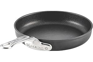 Hestan TITUM Fusion 8-Inch Nonstick Egg Pan, Double Impact Stainless Steel Base & Aluminum Body, Induction Compatible, Made W