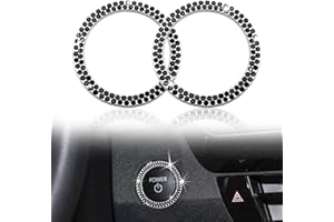 Sparkly Bling Car Engine Start Button Cover, Car Interior Decoration Ignition Button Cover, Rhinestone Crystal Push Start Sto