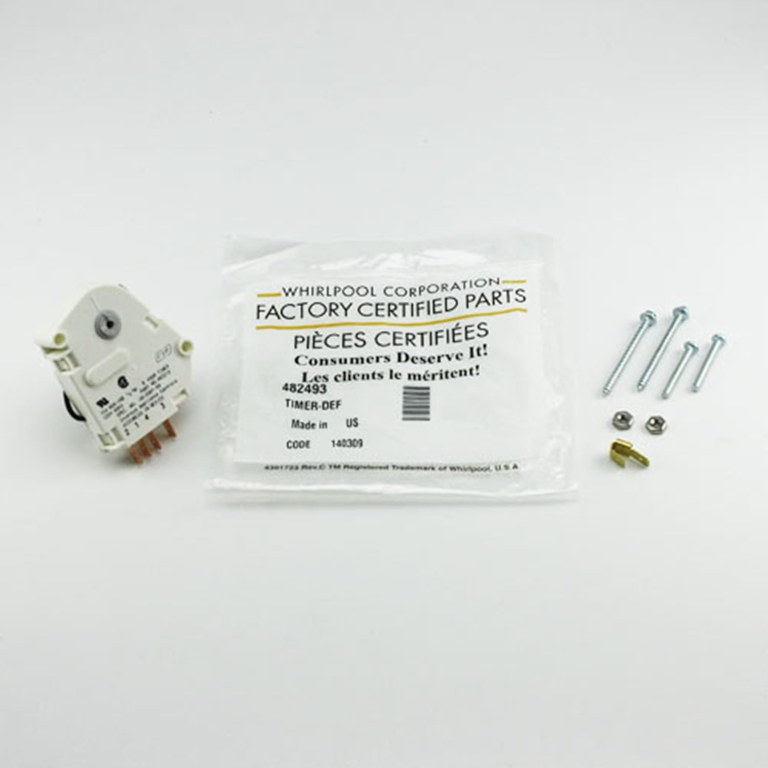 Whirlpool Defrost Timer, 482493 - Whirlpool Refrigerator Parts - Amazon.com