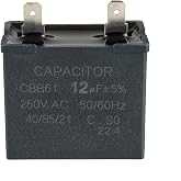 BOJACK 12uf Refrigerator Capacitor Compatible with WR62X79 JSU21X126 JSU21X126AOC JSU21X126AQC Replacement BCS42CKB CTH14CYXRLAD CTX16CIZDLAD DTS18ICRFRWW ESS25KSTFSS FCM5DMCWH