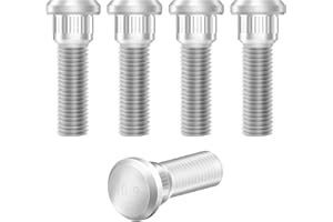 5PCS Wheel Studs,M12x1.5 Premium Steel Lug Bolts with 49mm Long,Wheel Lug Stud Car Accessories OEM#610-266 90942-02049 Compat