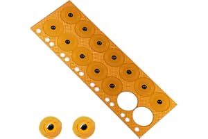 BABIQT 10 pcs NFC Tags NTAG215 FPC Tags 215 Stickers Mini Flexible Smart NFC Nail Stickers NFC Electronic Tag Waterproof Programmable RFID Asset Tag Bluetooth Pairing Access Control 10mm Round