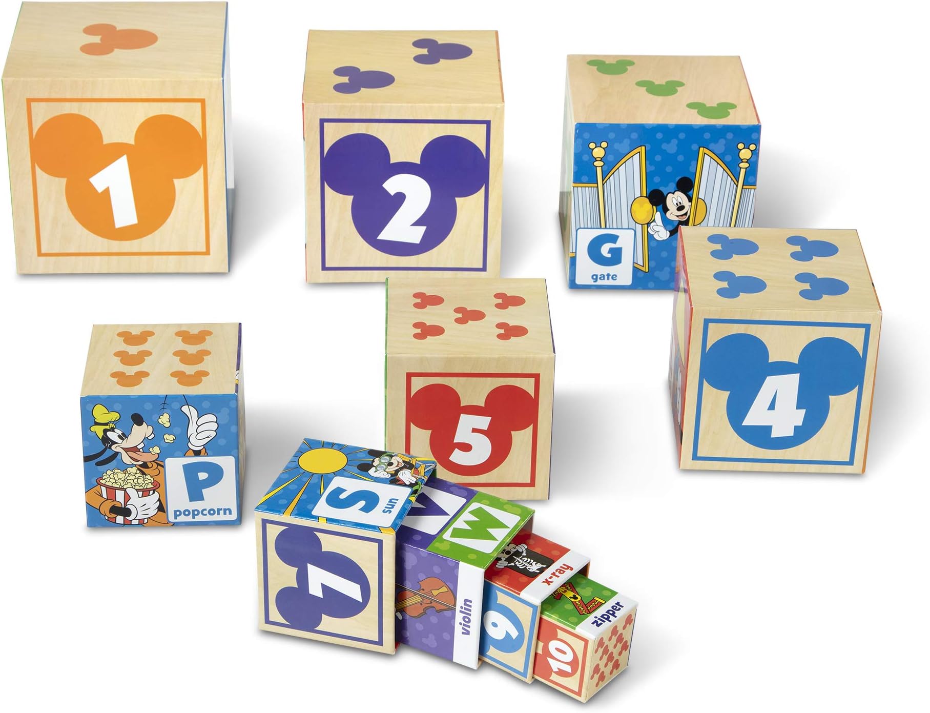 Melissa & DougDisney Mickey Mouse ABC-123 Nesting & Stacking Blocks