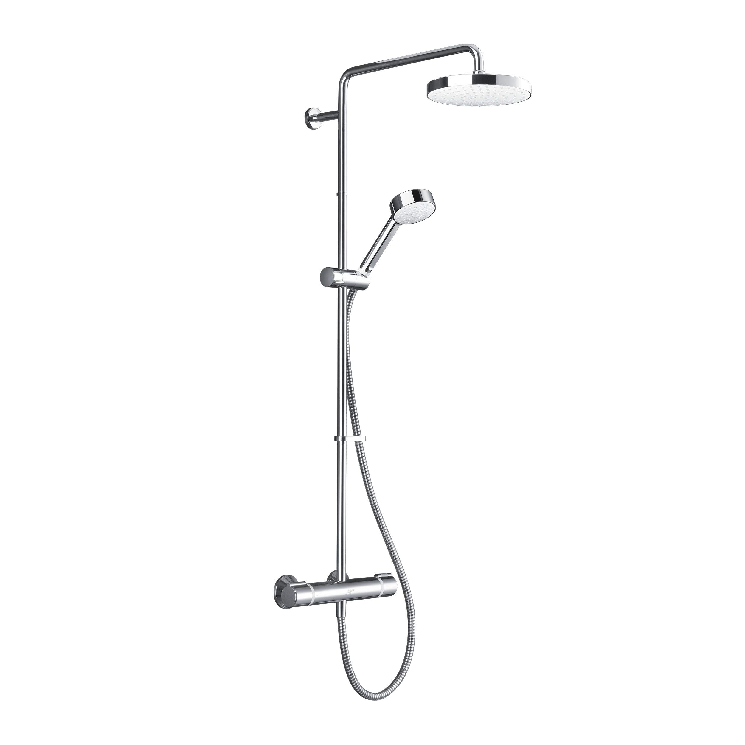 Mira Showers Mira 2.1878.002 Relate Erd Mitigeur Douche Double Sortie, Chrome