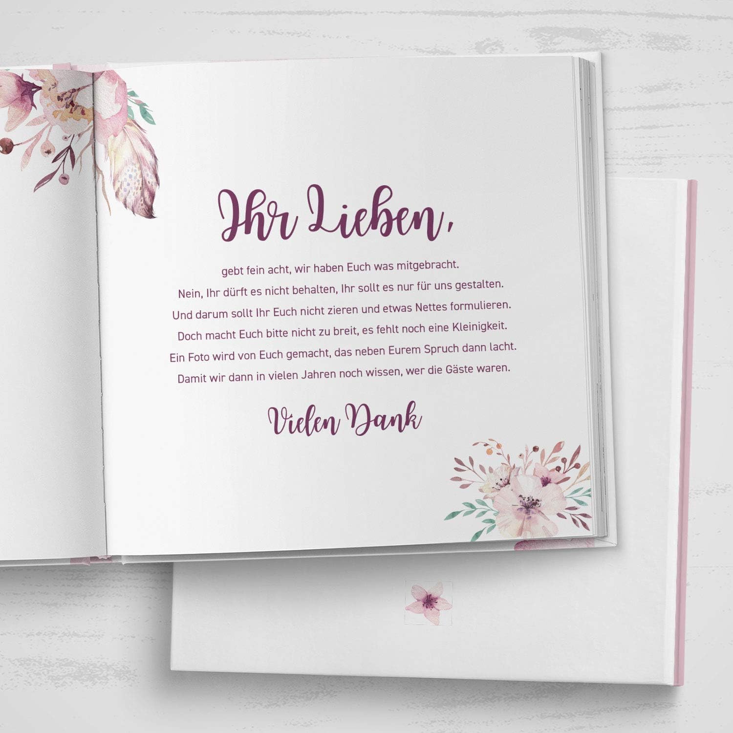 Deinweddingshop Gastebuch Zur Hochzeit Mit Fragen Quadratisch Hochzeitsgastebuch Hochzeitsalbum Hochzeitsbuch Boho Love Amazon De Kuche Haushalt