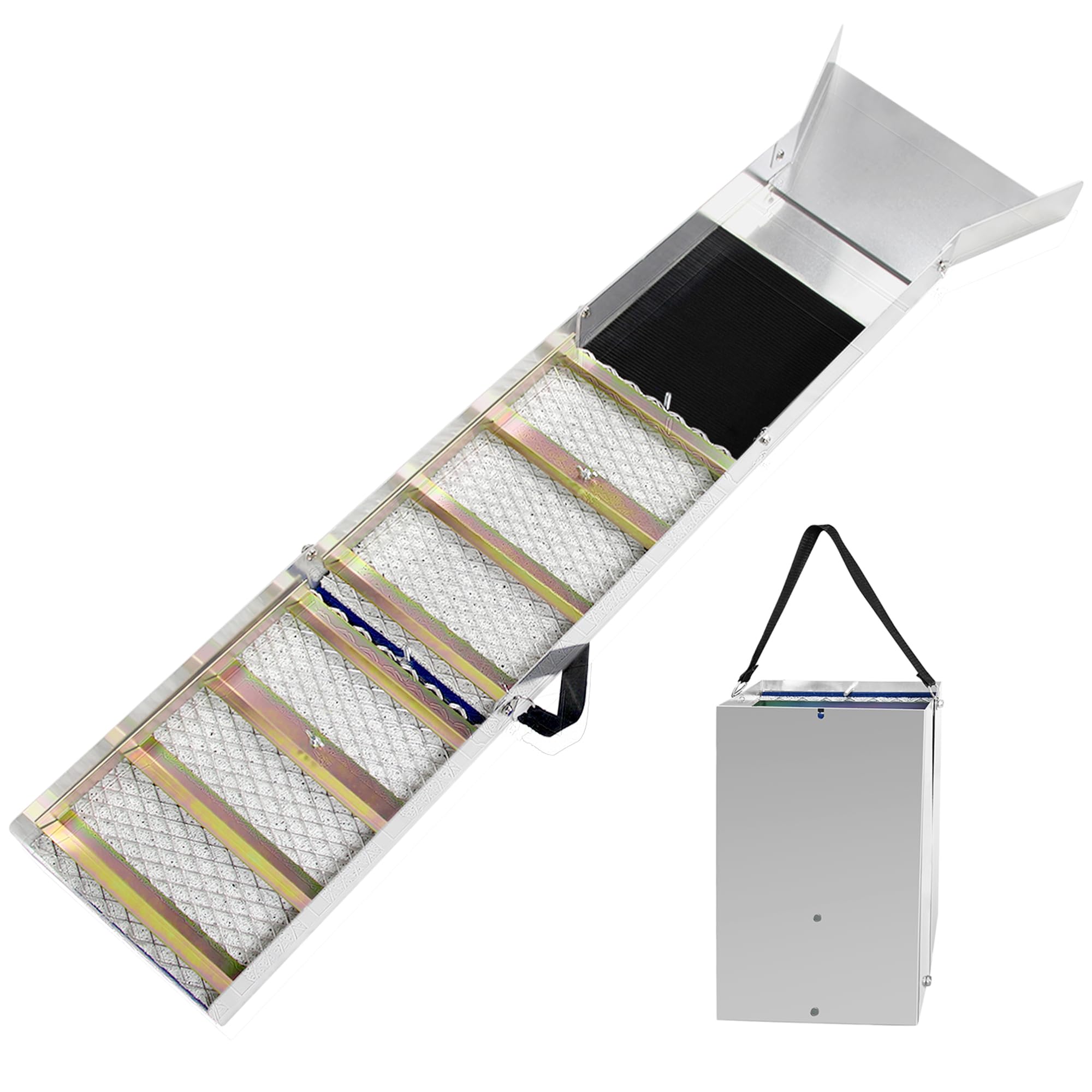 Photo 1 of Xxzhiho 50.3inch Portable Folding Aluminum Alloy Sluice Box,Gold Sluice Equipment,Sluice Box for Gold Mining,Gold Panning Tools,Gold Prospecting and Mining Kit