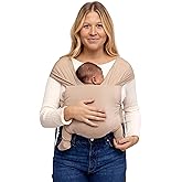 WildBird - Aerial Buckle Wrap - 0-6 Months - Standard (XS-XL) Desert Lark - Newborn Baby Carrier - Front Carry - Soft Fabric, Straps, Head Support, Padded Waist Belt - Baby Essentials - New Mom Gifts