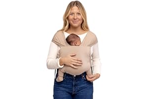 WildBird - Aerial Buckle Wrap - 0-6 Months - Standard (XS-XL) Desert Lark - Newborn Baby Carrier - Front Carry - Soft Fabric, Straps, Head Support, Padded Waist Belt - Baby Essentials - New Mom Gifts