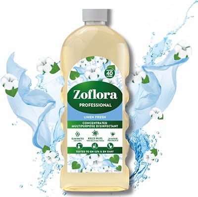 Zoflora Concentrated Linen Fresh Disinfectant 1 Litre Powerful Antibac
