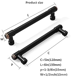 khtumeware Oil Rubbed Bronze Cabinet Pulls - Center