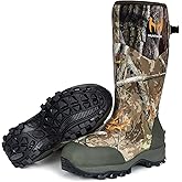 Hunthor Hunting Boots for Men with 1600g Insulation, Waterproof Rubber Boots with 4mm Neoprene & 2mm Fleece Lining, Rated to -20°F, Anti-Slip Outsole & Steel Shank for Hunting and Outdoor Work