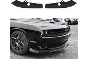 SOSEGA Front Bumper Lip Splitter Protector Cover Replacement Part for 2015-2023 Dodge Challenger Scat Pack R/T GT SRT Not for Plus,Widebody (2pcs/Set) (Black)