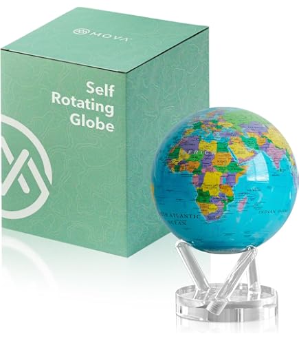Amazon.com: MOVA Globe - Antique Yellow Political Map Signature (6