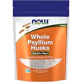 NOW Supplements, Whole Psyllium Husks, Soluble Fiber, 16 oz
