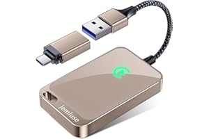 Jemluse Wireless CarPlay Adapter for Apple - Stable Fast Connection for Convert Factory Wired to Wireless CarPlay Dongle Cars for iPhone - No Latency from iOS 10+ to Screen w/USB C(Gold)