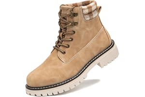 COTTIMO Work Hiking Snow Boots for Women - Waterproof Winter Ankle Shoes Non Slip Fashion Lightweight Casual Cute Fur Warm Booties