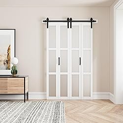Paintable Bifold Barn Door, Fingerprint-Resistant 3