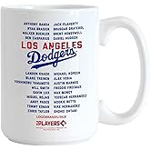 Logo Brands Los Angeles Dodgers 2024 World Series Champions 15 Ounce Roster Coffee Mug