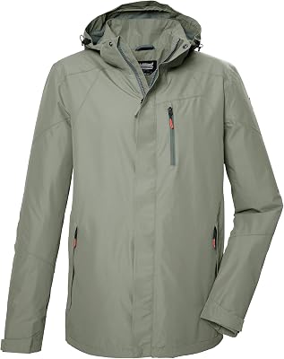 Hombre Chaqueta funcional/chaqueta de exterior con capucha con cremallera KOS 32 MN JCKT, helloliv, S, 42920-000