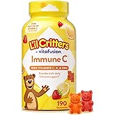 Lil Critters Kids Immune C Gummies | Vitamin C, D, and Zinc | 190 Count | Yummy Fruit Flavors | Provides Kids Daily Immune Support | Gluten and Dairy Free Children's Gummy Supplement