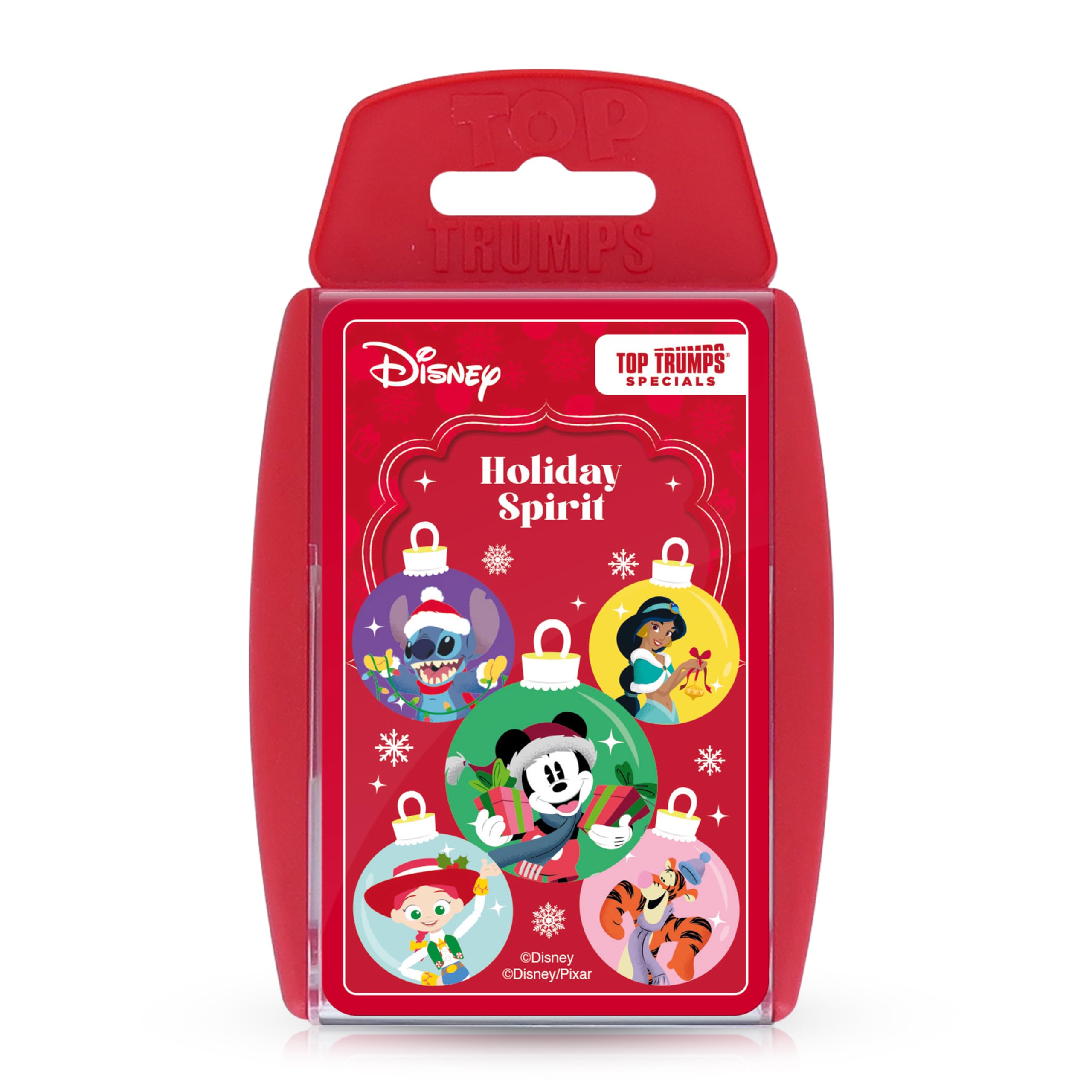 Top Trumps Disney Holiday Spirit Special Educational Card Game, Play with Stitch, Moana, Pluto and Tigger, great gift and Christmas stocking filler, for ages 8 plus