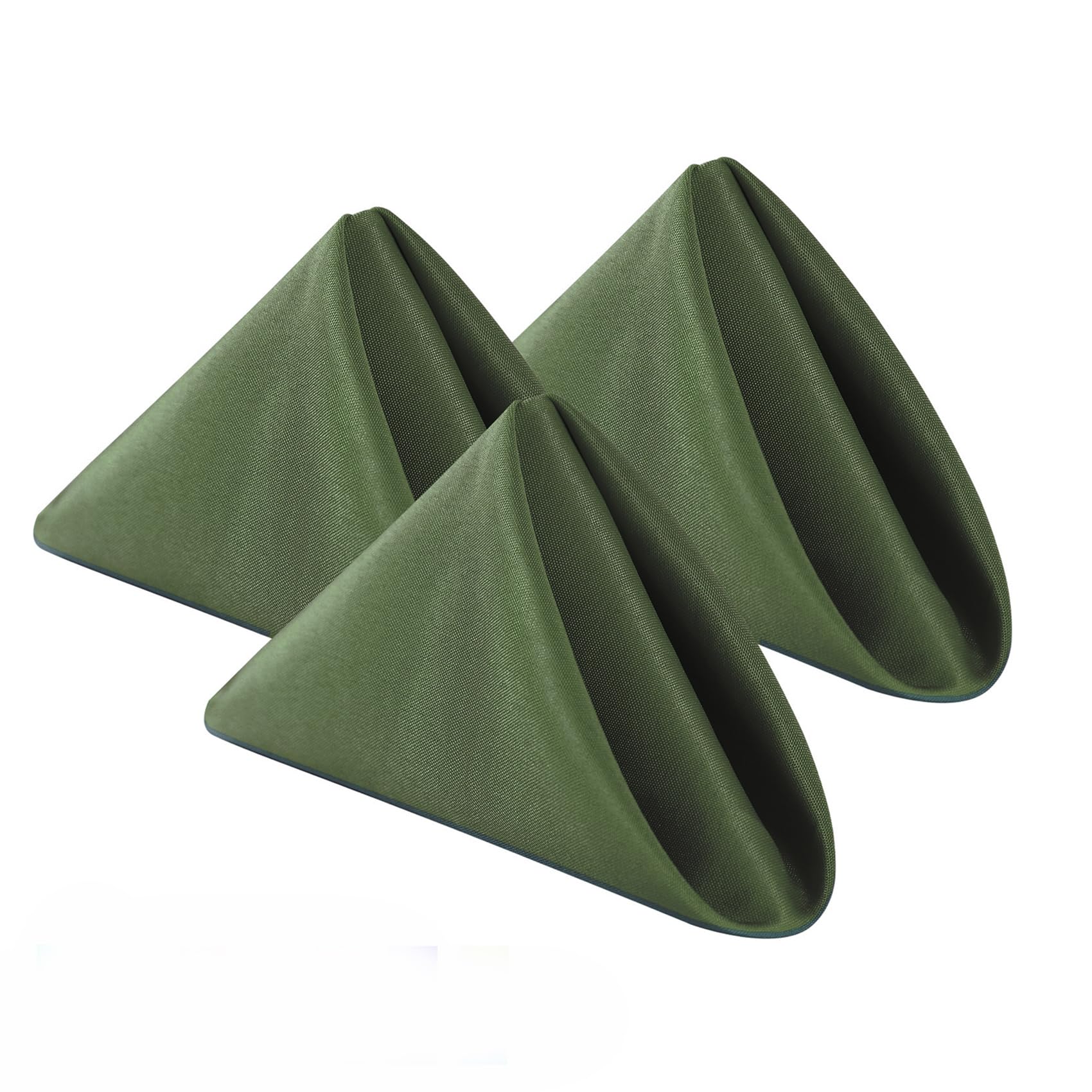 Photo 1 of Bailarina Cloth Napkins Set of 120,17x17 inches Dinner Napkins Cloth Washable,Polyester Square Table Cloth Napkin Bulk with Hemmed Edges Ideal for Banquets, Parties and Weddings-Willow