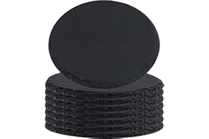 ZOENHOU 8 Pack 8 Inch Slate Cheese Board,Natural Black Slate Cheese Serving Plates for Cheese,Meat,Appetizers