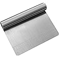 Pro Dough Pastry Scraper/Cutter/Chopper Stainless Steel Mirror Polished with Measuring Scale Multipurpose- Cake, Pizza Cutter
