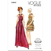 Vogue V2042B5 Misses' A-line Dress Sewing Pattern Packet, Design Code V2042, Sizes 8-10-12-14-16