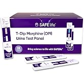 SAFE LIFE Opiate Drug Test Kit, Single Panel OPI Urine Test Cassette-Easy Home Drug Test for Heroin, Codeine Detection-25 Pac