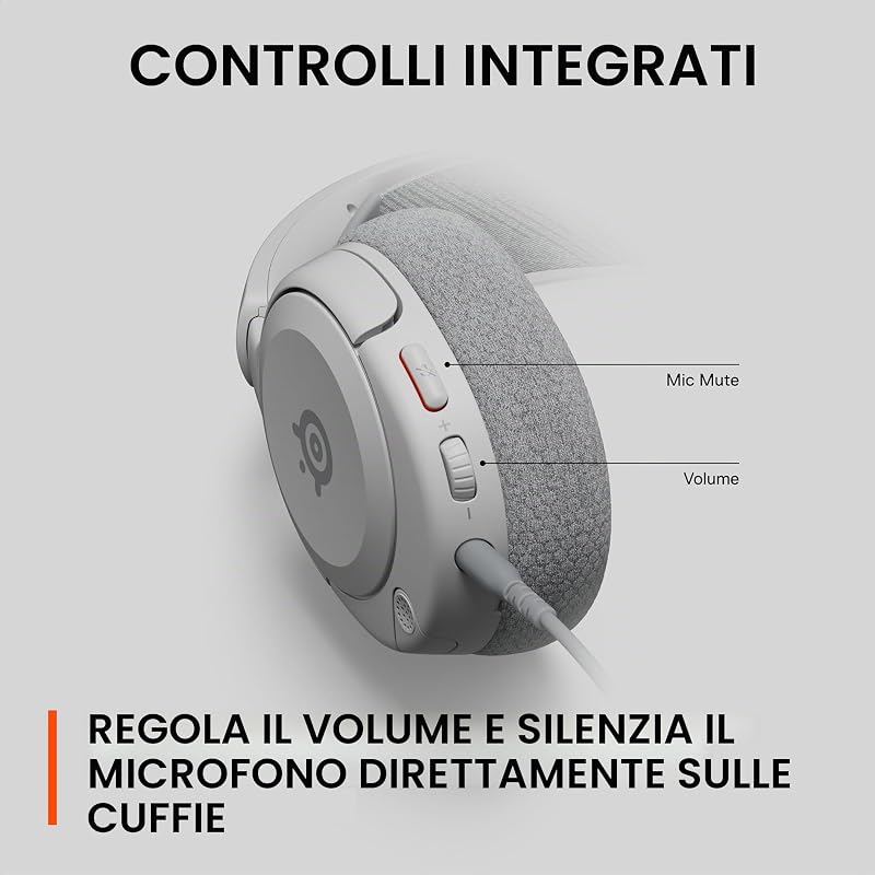NUOVO Cuffie da gioco multi-sistema Arctis Nova 1 - Driver Hi-Fi - Audio spaziale a 360° - Design confortevole - Durevole - Ultra leggero - Microfono con cancellazione del rumore - PC,