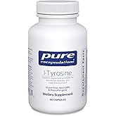 Pure Encapsulations L-Tyrosine - Amino Acid Supplement - for Brain Support, Dopamine & Thyroid Function* - Vegan & Non-GMO - 90 Capsules