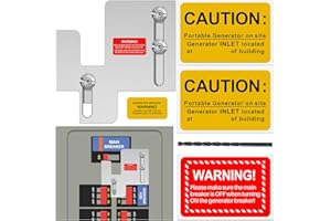 JYXKA Generator Interlock Kit Suitable for Eaton Cutler Hammer CH and BR Series 150 or 200 Amp Panels, 1 1/4-1 7/16 inch Spacing Between Main and Generator Breaker