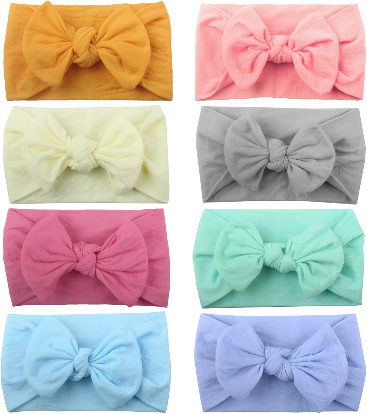 3 Pezzi Fascia Capelli Per Neonata - Pack Da 3 In Morbido Cotone