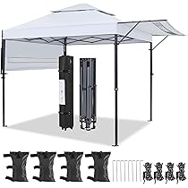 Amazon.com: Yaheetech 10x17ft Pop Up Canopy with Awnings, 2
