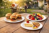 1ABOVE 200 Pack 7-Inch White Disposable Paper Plates view 9