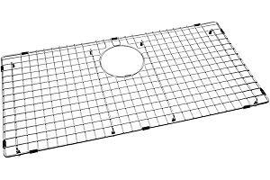 Serene Valley Sink Bottom Grid 28-3/8" x 14-3/16", Rear Drain with Corner Radius 3/8", Sink Protector NDG2915R