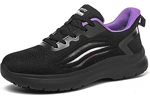 Treesky Non Slip Work Shoes for Women in Food Service - Slip Resistant, Comfortable & Lightweight Sneakers, Suitable for Restaurant, Kitchen & Nursing Crews