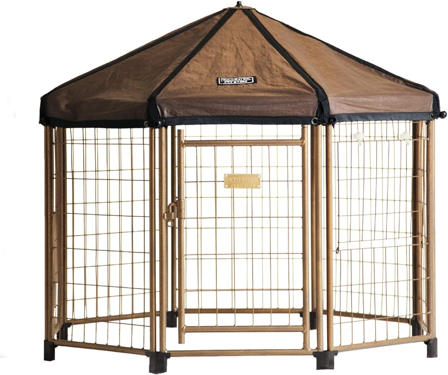 Advantek 23230E Pet Gazebo Portable Easy Setup Outdoor 3 Foot Wide Metal Dog Kennel