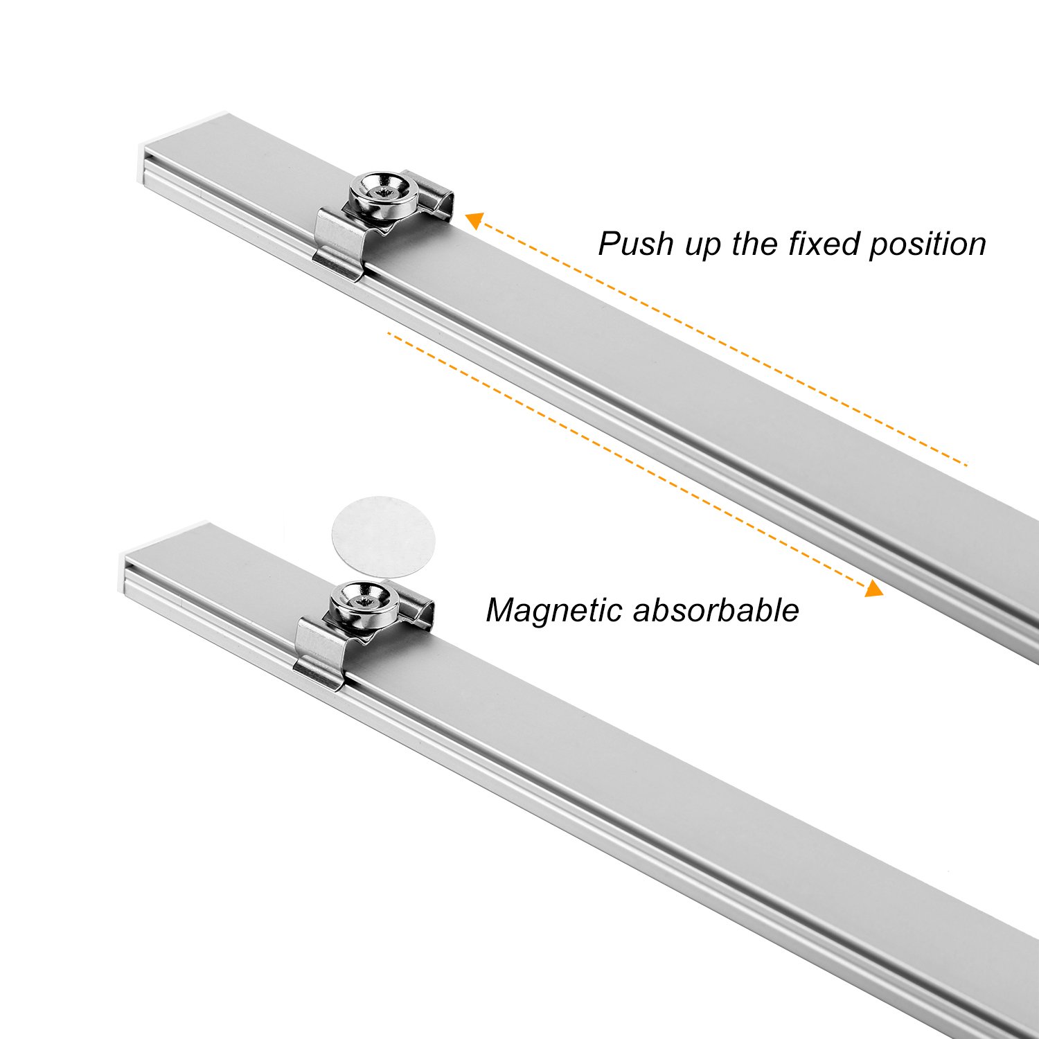Guaiboshi LED Unterbauleuchte Schrankbeleuchtung Vitrinenbeleuchtung Küchenlampen Dimmbare 12V DC mit Mächtiger Magnete für Schränke, Bücherregale, Kabinette, Küchen usw - 3pcs [Energieklasse A+]