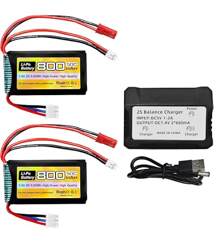 Batteria Lipo Lectron Pro 7.4V 950mAh 30C Per Blade 200 QX / CX2 (2S950-30-L) - Foto 3